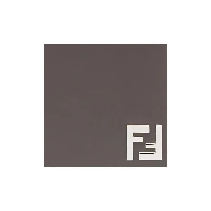 FENDI Calfskin Wallet Men's Brown-3