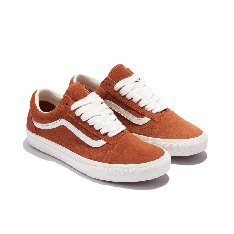 Vans Old Skool Anti Slip Wear Resistant Low Top Skateboard Shoes Unisex Brown-1