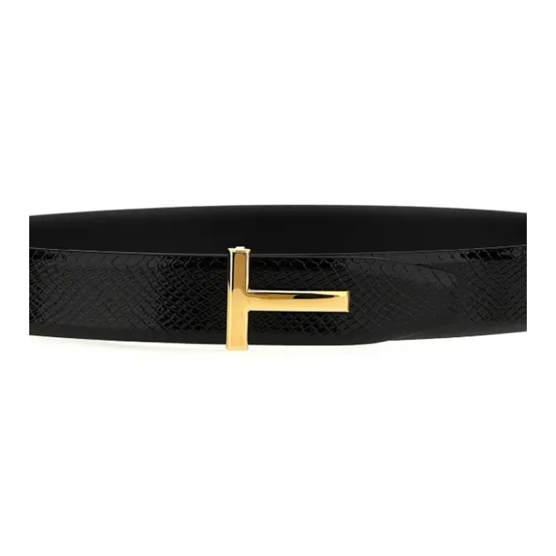 TOM FORD T Logo Reversible Buckle Belt-2