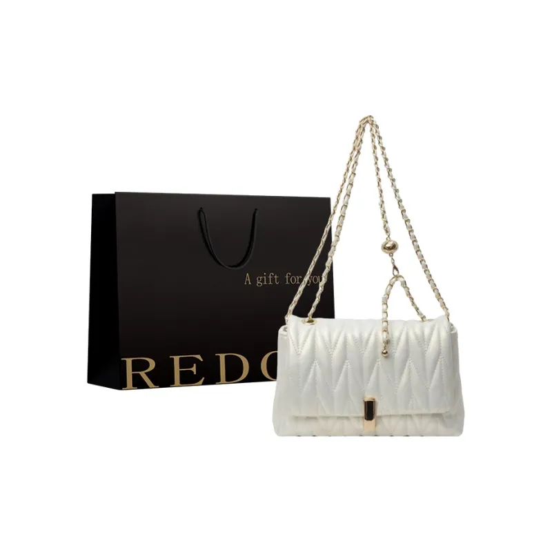REDOO PU Portable Crossbody Bag, Shoulder Bag Women's White/Silver/Black/Pink-0