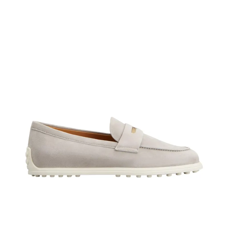 TOD'S Gommino Loafers Women's Gray-1