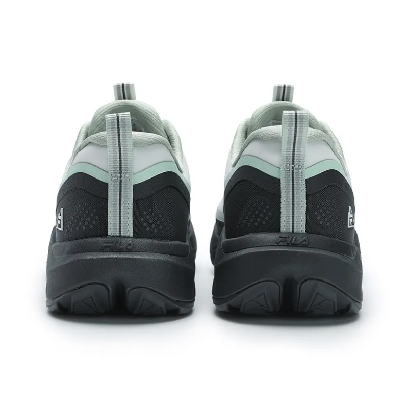 FILA WOLF Cushioning Wear-Resistant Low-Top Running Shoes Women's Standout White Asphalt Gray-4