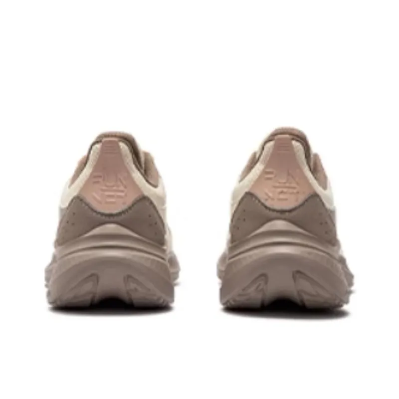 361° Anti Slip And Wear Resistant Coverage Low Top Casual Running Shoes Women's Beige Brown-2