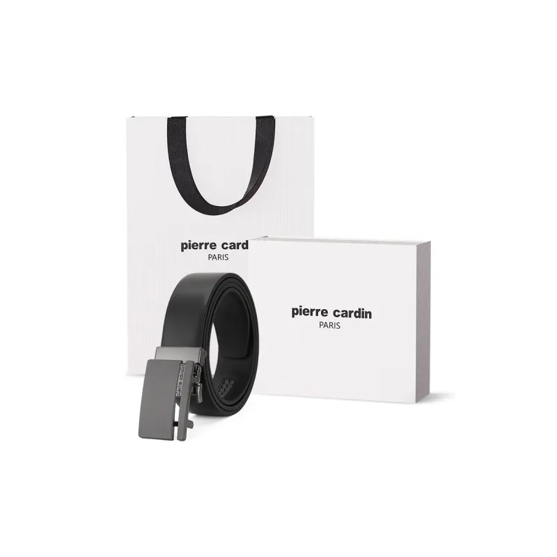 PIERRE CARDIN Cow Leather, Father, Father in Law, Dad Belt Box Men's 3.5cm-11