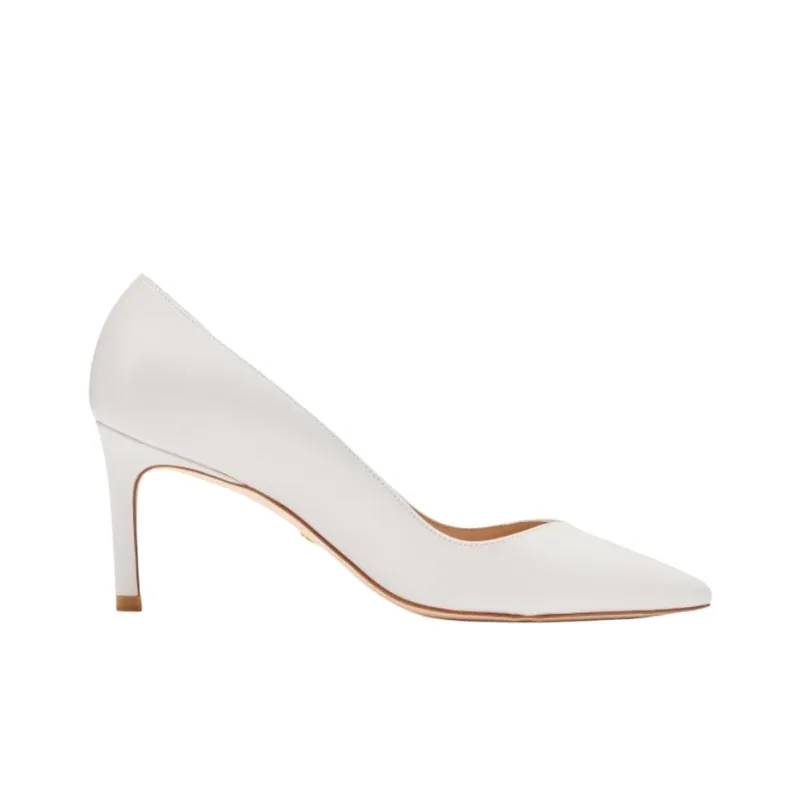 Stuart Weitzman/SW Anny Slim Heel High Heels 7cm Women's White-1