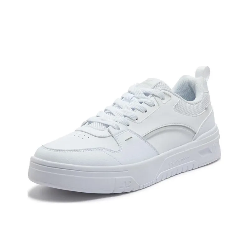 361° Soda 3 Anti Slip And Wear Resistant Coverage Low Top Skateboard Shoes Men's White-1