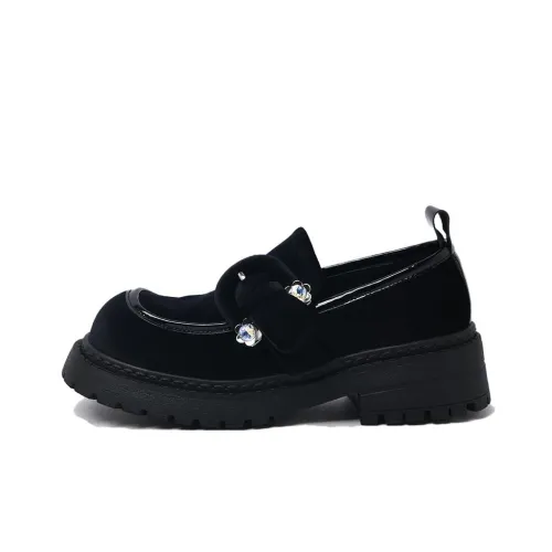 CAMEIDO Loafers 5cm Women's Black