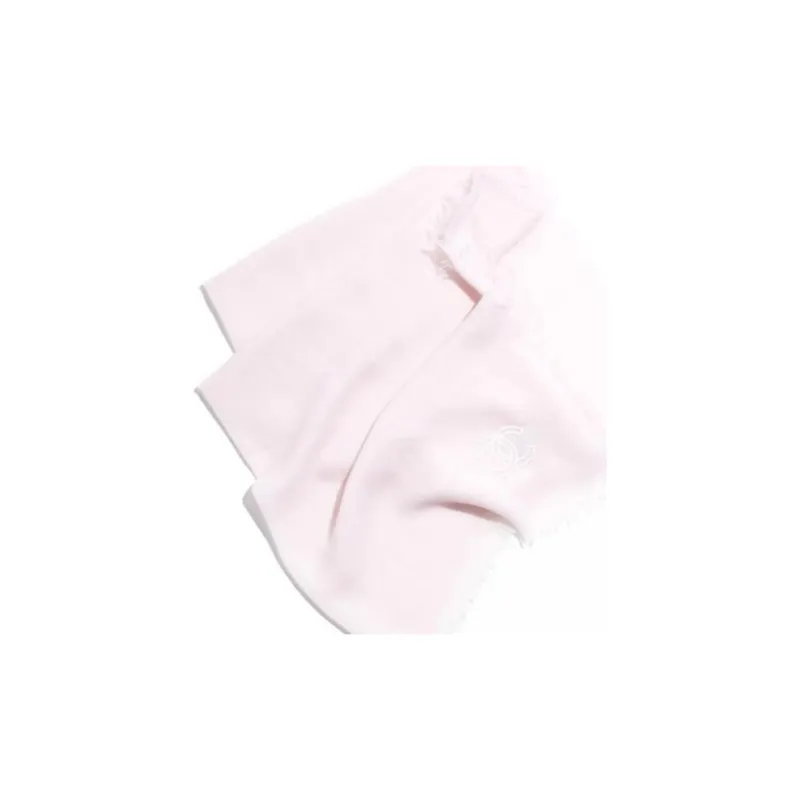 CHANEL Cashmere Shawls Women's Light Pink-2