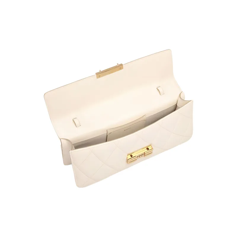 BALLY Logo-lettering Quilted Leather Crossbody Bag-3