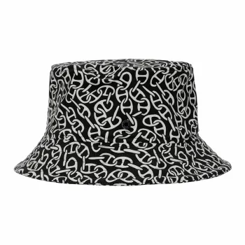 HERMES Polyester Bucket Hats Women's Black