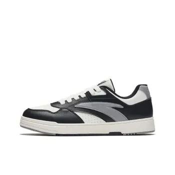 Anta Street Play GZ Wear Resistant Lightweight Height Increasing Low Top Skateboard Shoes Men's Black White Gray