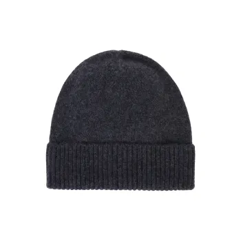 COS Cashmere Beanies Unisex Charcoal Black
