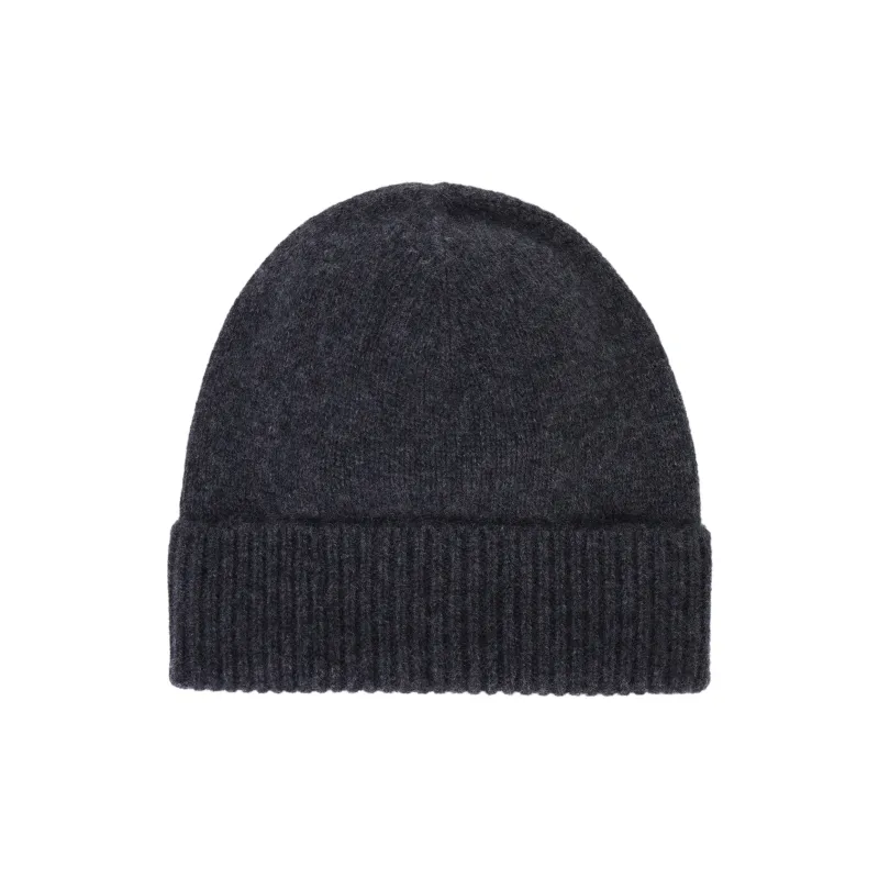 COS Cashmere Beanies Unisex Charcoal Black-0