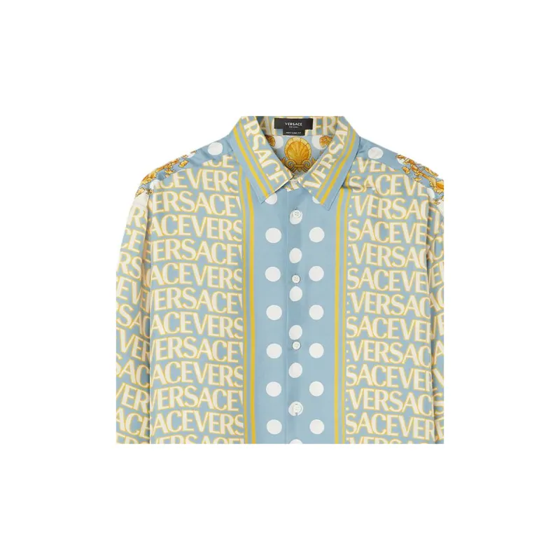 VERSACE Shirts Men Yellow-5