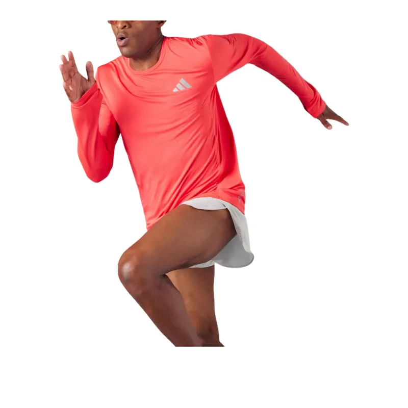 Adidas Adizero Ekiden T Shirt Men's Pink Orange Red-1