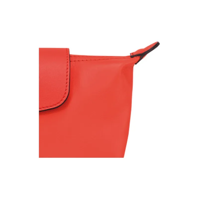 LONGCHAMP Le Pliage Xtra Cow Leather Makeup Bags Clutches Women's Orange-3