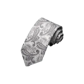 GOLDLION Polyester Ties Men's Blue Gray