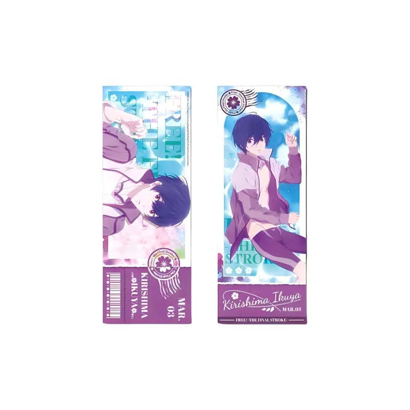 MOUXUYY Free! Movie Impressions, Haruka Nanase, Makoto Tachibana, Rin Merch Laser Tickets-2