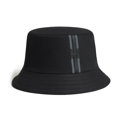 HERMES Cashmere Bucket Hats Men's Black