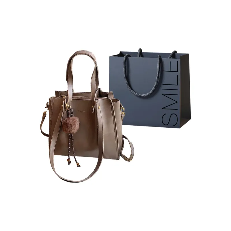 SWIMADE PU Shoulder Bag Women's Black/Coffee/Mocha-14