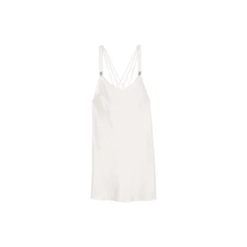 Victoria's Secret 24 Big Show Collection SEXY KI Nightgown Women's Coconut White