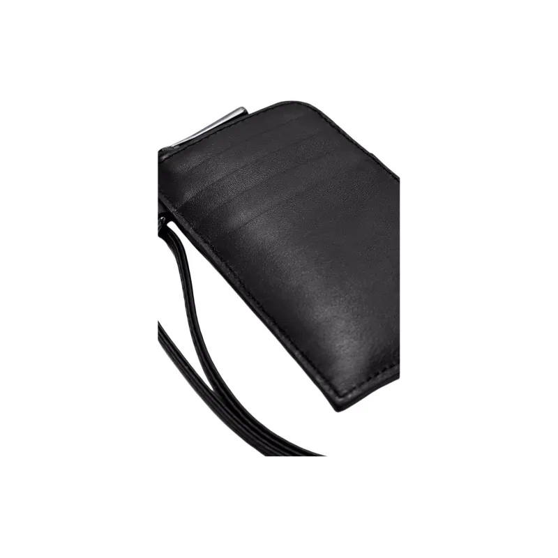 Moncler Cow Leather Card Holder Regular Men's Black-4