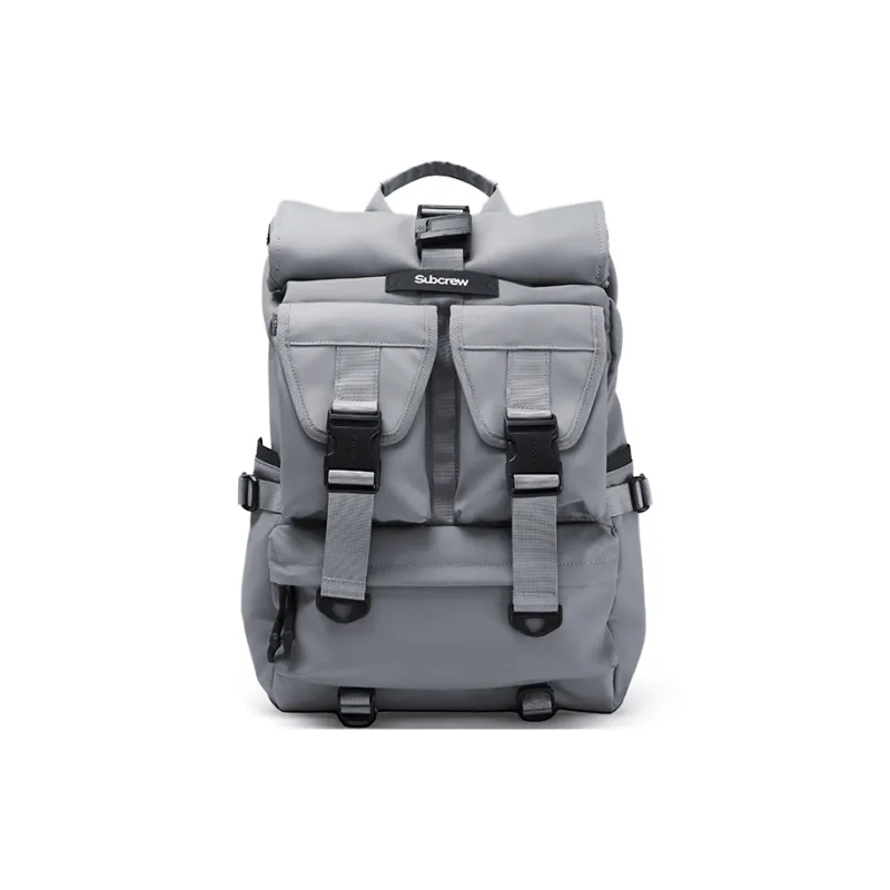 Subcrew Polyester Backpack Unisex Black-5