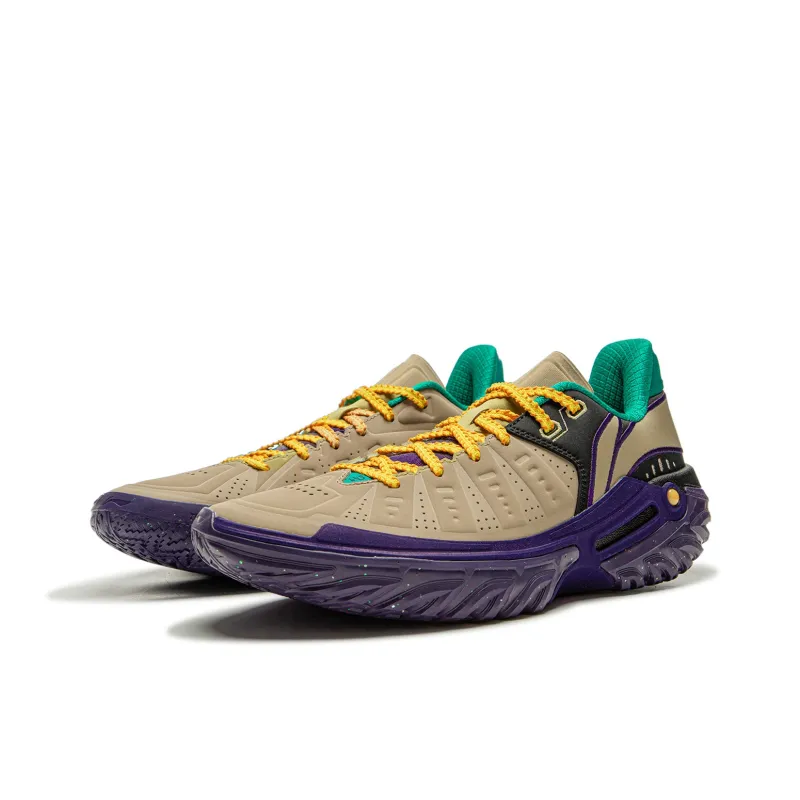LINING Jie Ao 2 Basketball Shoes Men Low Top Gray-2