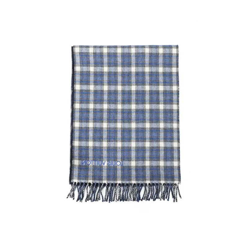 LOUIS VUITTON Monogram Gradient Tartan City Scarf-2