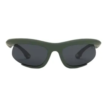Burberry Nylon Metal Injection Molding Irregular Shape Sunglasses Women's Green