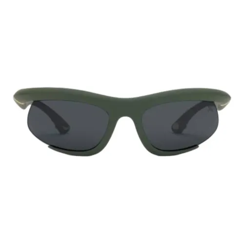 Burberry Nylon Metal Injection Molding Irregular Shape Sunglasses Women's Green