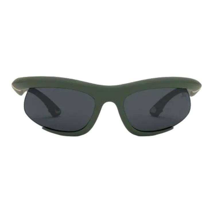 Burberry Nylon Metal Injection Molding Irregular Shape Sunglasses Women's Green-0