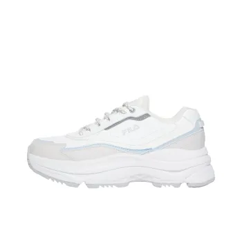 FILA Wavy Day Anti Slip Wear Resistant Low Top Casual Shoes Unisex White