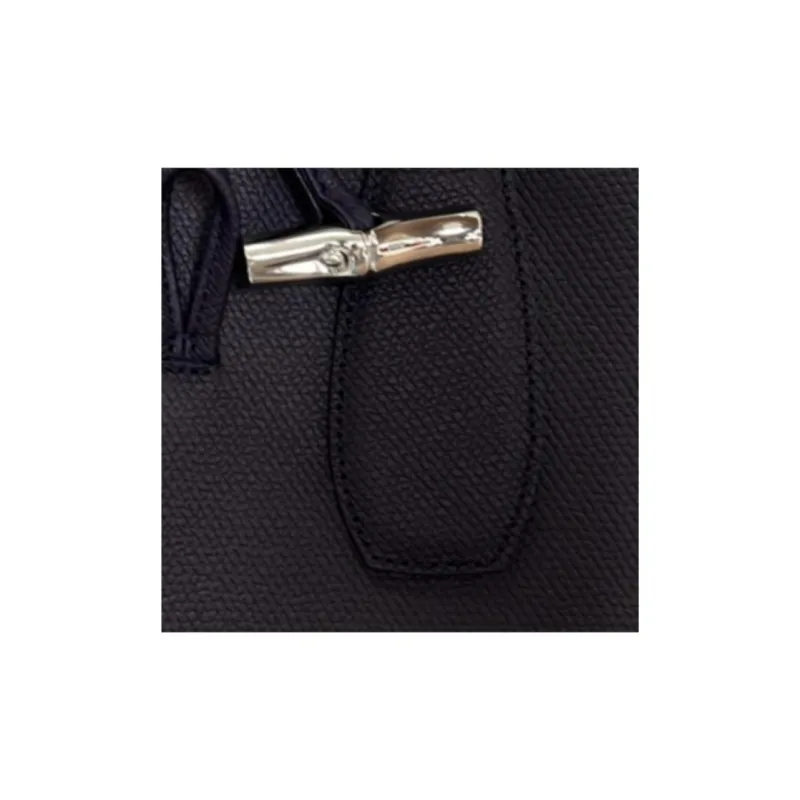 LONGCHAMP Roseau Pebbled Cow Leather Crossbody One Shoulder Handbags Small Size Women's Dark Purple-1