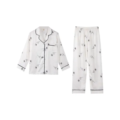 XIAFENYAN Pajama Set Women's White