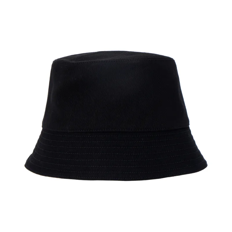 PRADA Triangle-logo Shearling Bucket Hat-2