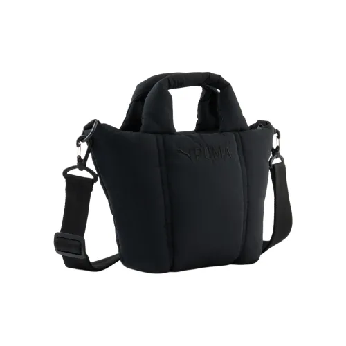 PUMA Polyester Tote Bag Shopping Bag One Shoulder Handbag Mini Unisex Black