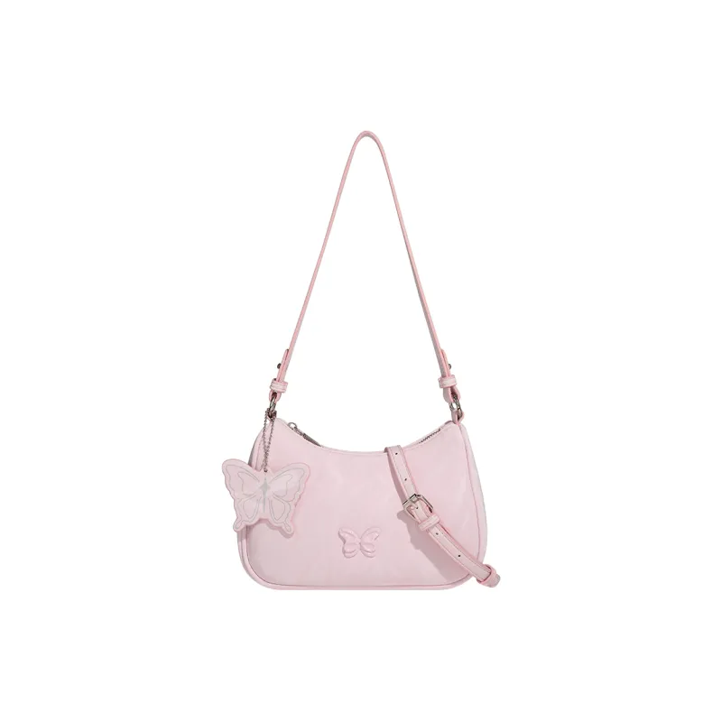 Jade En Plus PU Shoulder Bag Regular Women's Green/Pink/White/Black-4