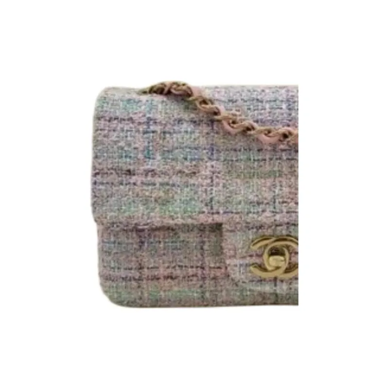 CHANEL Velvet Crossbody Bag Shoulder Bag Mini Women's Rainbow-1