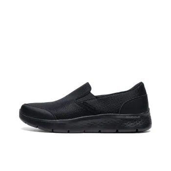 Skechers Go Walk Fle Anti Slip Wear Resistant Low Top Casual Shoes Men's Black