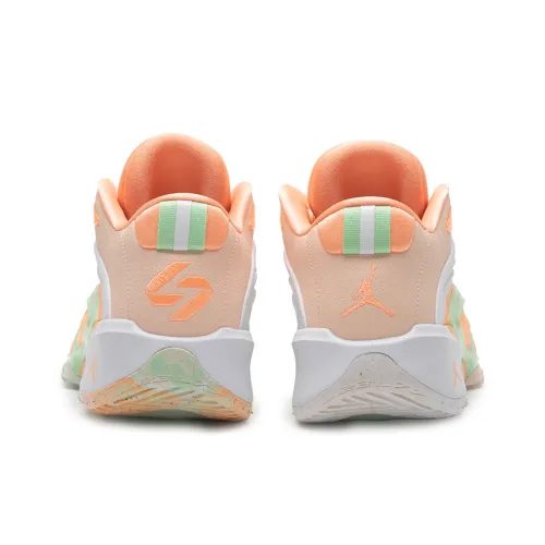 Jordan Luka 3 Cushioned Slip Resistant Low Top Basketball Shoes Men's Orange White