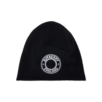 Burberry Logo Graphic Cashmere Blend Beanie