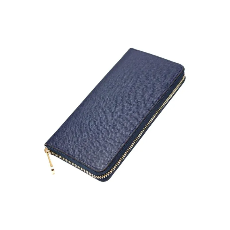 DOSRFINI Microfiber Synthetic Leather Clutches Wallets Unisex Black/Navy Blue/Coffee-3