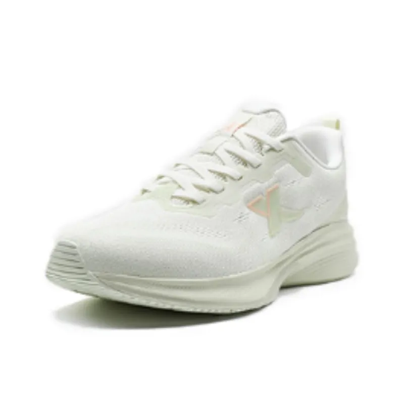 XTEP Anti Slip Wear Resistant Low Top Training Sprint Running Shoes Women's White Green-2