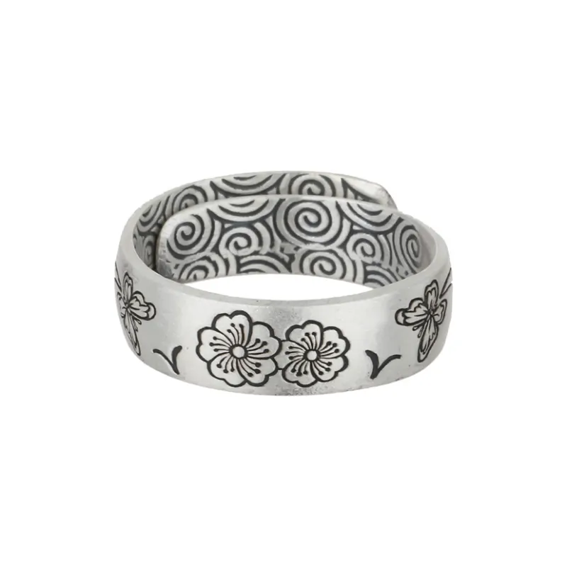 CHIC ZONE 999 Fine Silver Rings Women's-0
