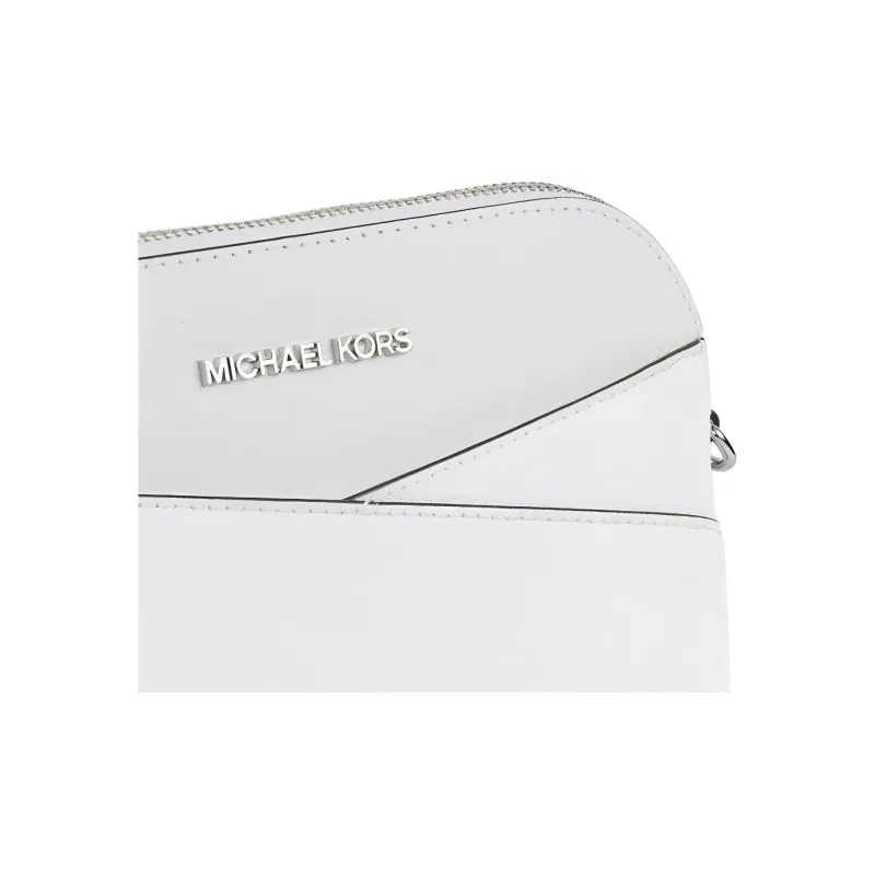 MICHAEL KORS Jet Set Travel Saffiano Leather Shoulder Bag Crossbody Bag Medium Size Women's White-3