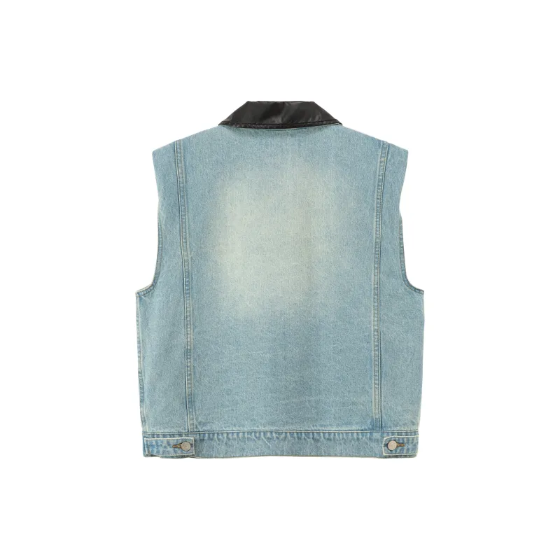 CHUU Vests Women's Medium Denim Blue-1