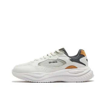 361° Non slip Breathable And Wear resistant Low Top Casual Shoes Men's White Gray