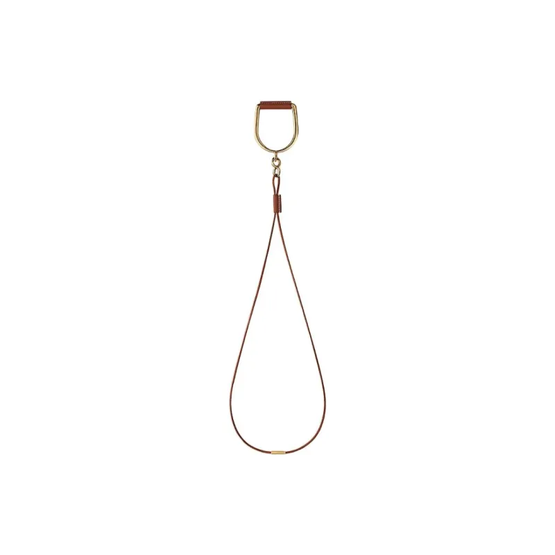 HERMES Leather Gold-Plated Necklaces Women's Gold-2