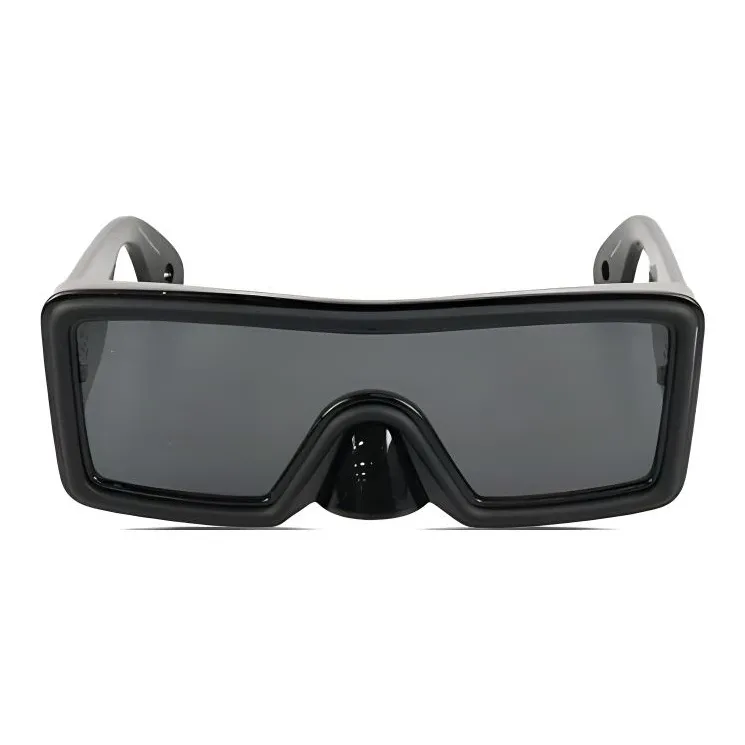 WALTER VAN BEIRENDONCK Nylon Square Sunglasses Unisex Black-0